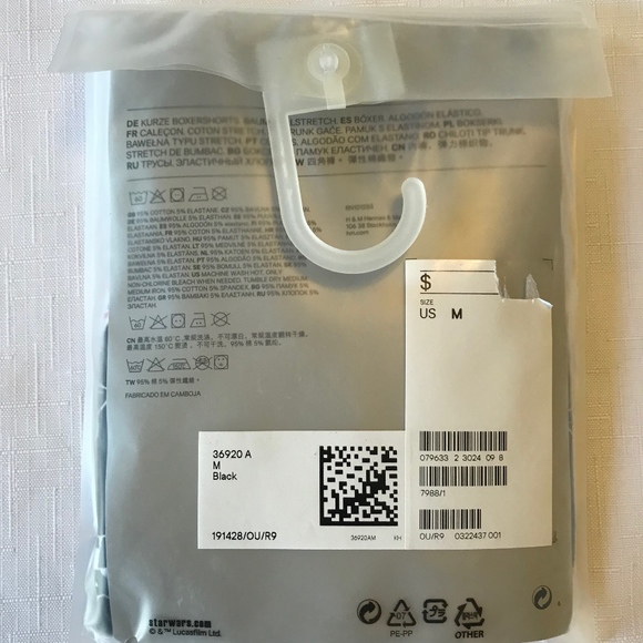 H&M STAR WARS Stretch Cotton Trunks NWT M, L, XL - Picture 4 of 6